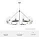 Hartland 12 Light 44 inch Brushed Nickel Chandelier Ceiling Light, Extra Large