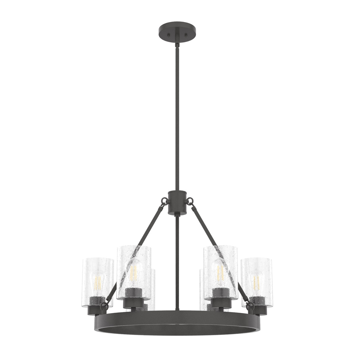 Hartland 6 Light 24 inch Noble Bronze Chandelier Ceiling Light