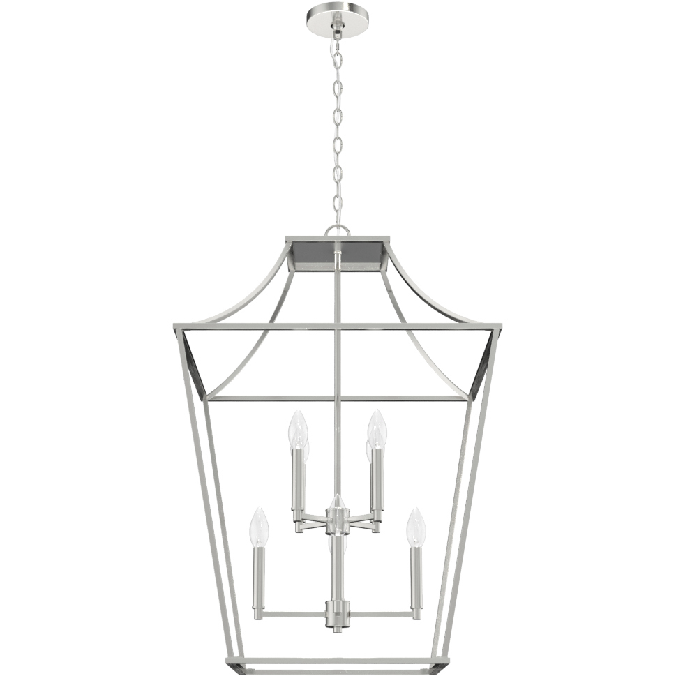 Laurel Ridge 8 Light 23 inch Brushed Nickel Pendant Ceiling Light