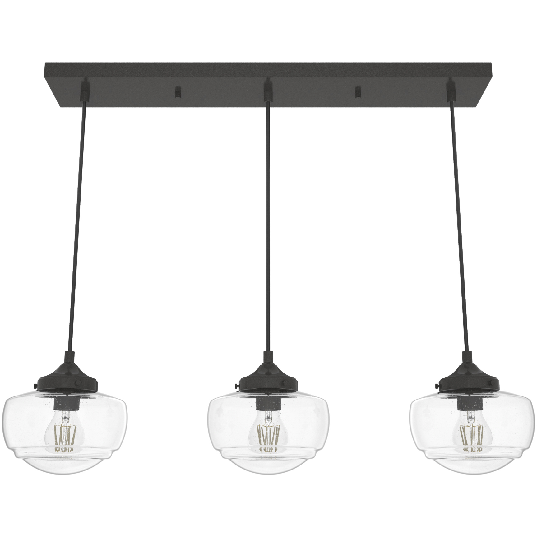 Saddle Creek 3 Light 32 inch Noble Bronze Linear Pendant Ceiling Light