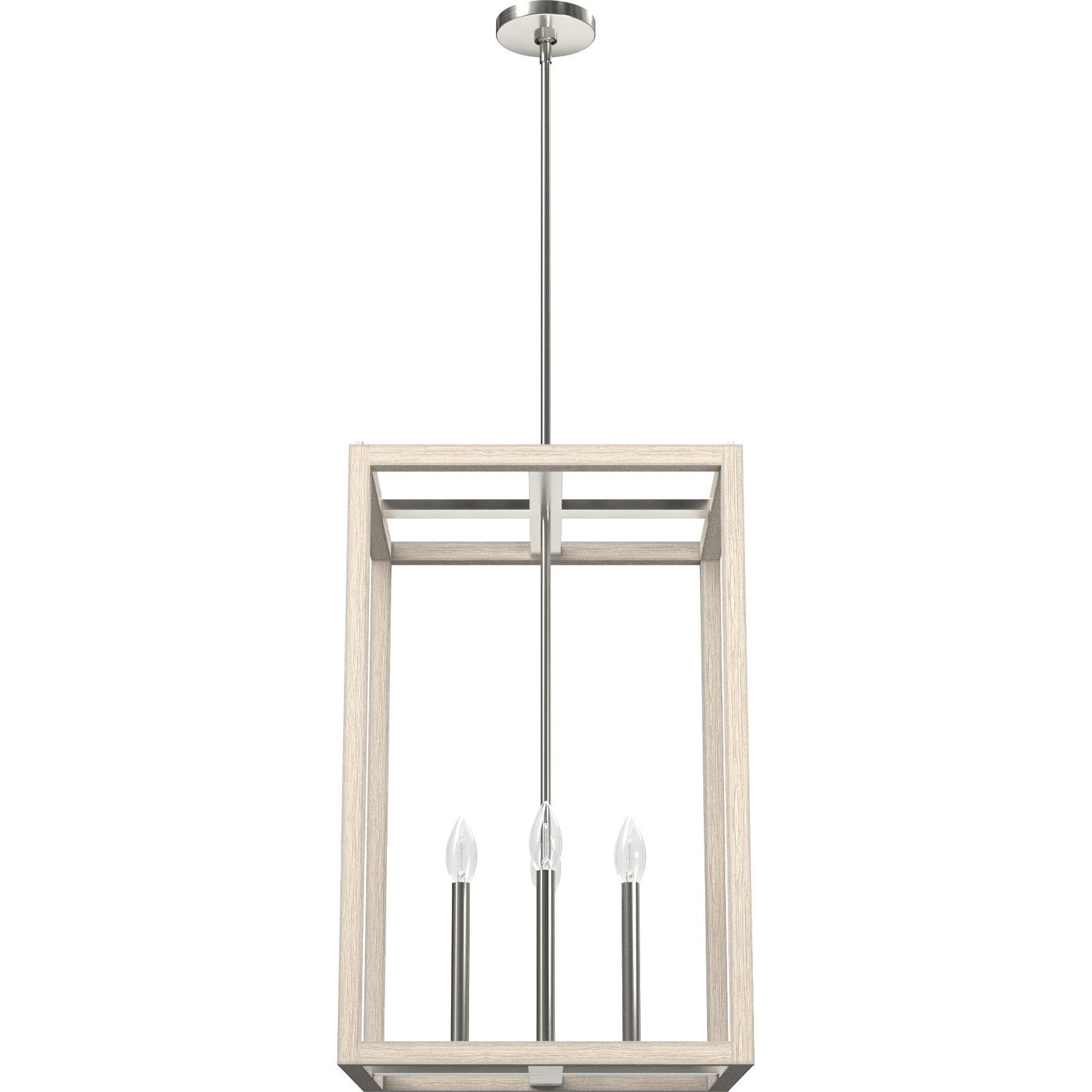 Squire Manor 4 Light 18.25 inch Brushed Nickel Pendant Ceiling Light