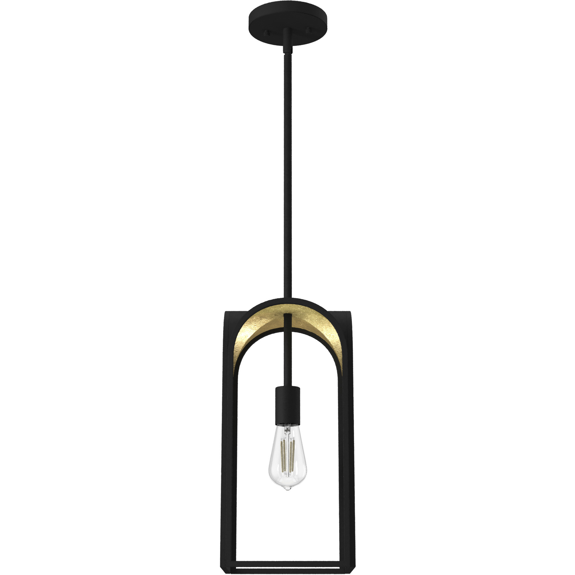 Dukestown 1 Light 7.5 inch Natural Iron Mini Pendant Ceiling Light