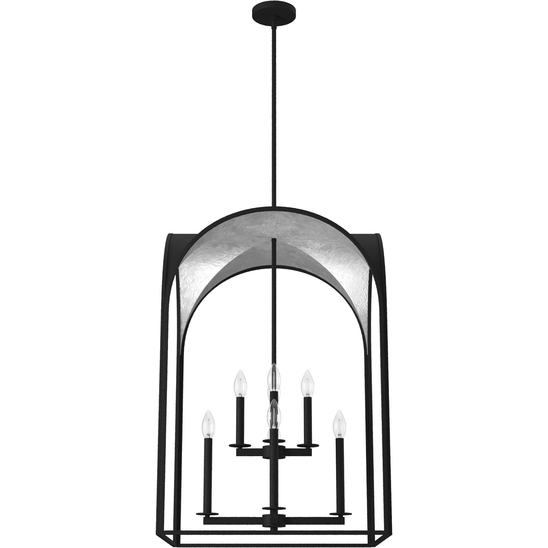 Dukestown 8 Light 22.75 inch Natural Iron Pendant Ceiling Light