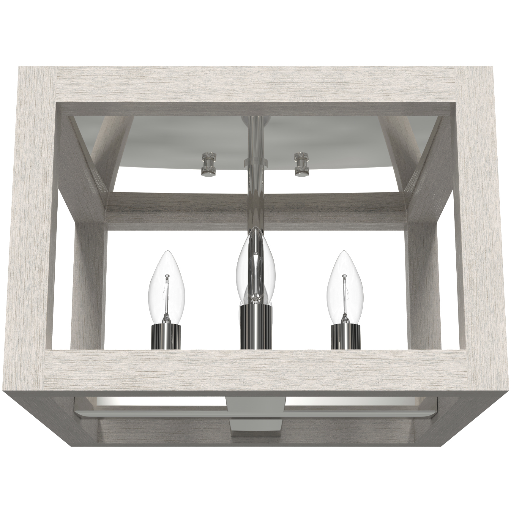 Squire Manor 4 Light 12 inch Chrome Flush Mount Ceiling Light