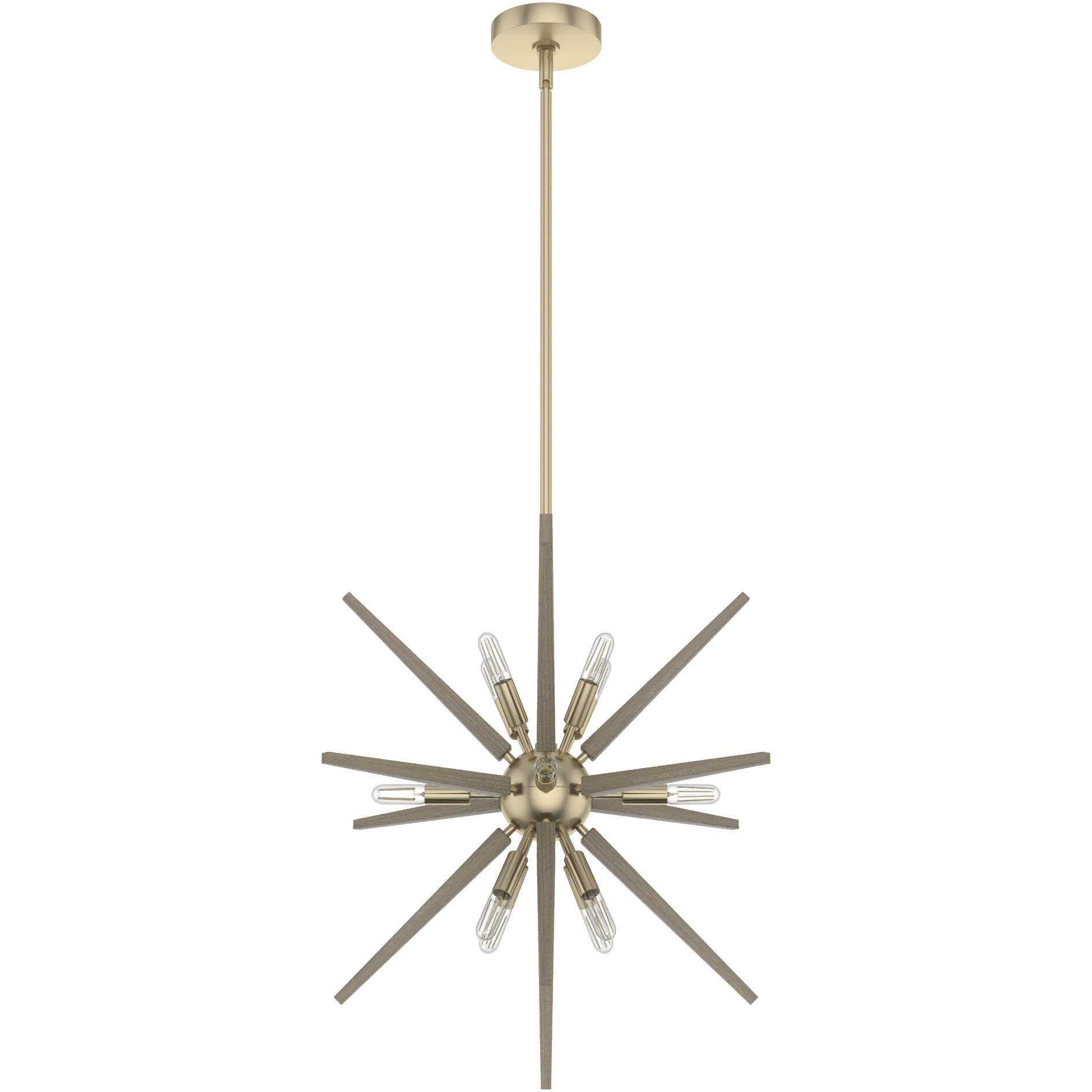 Jupiter Star 12 Light 24 inch Alturas Gold Pendant Ceiling Light