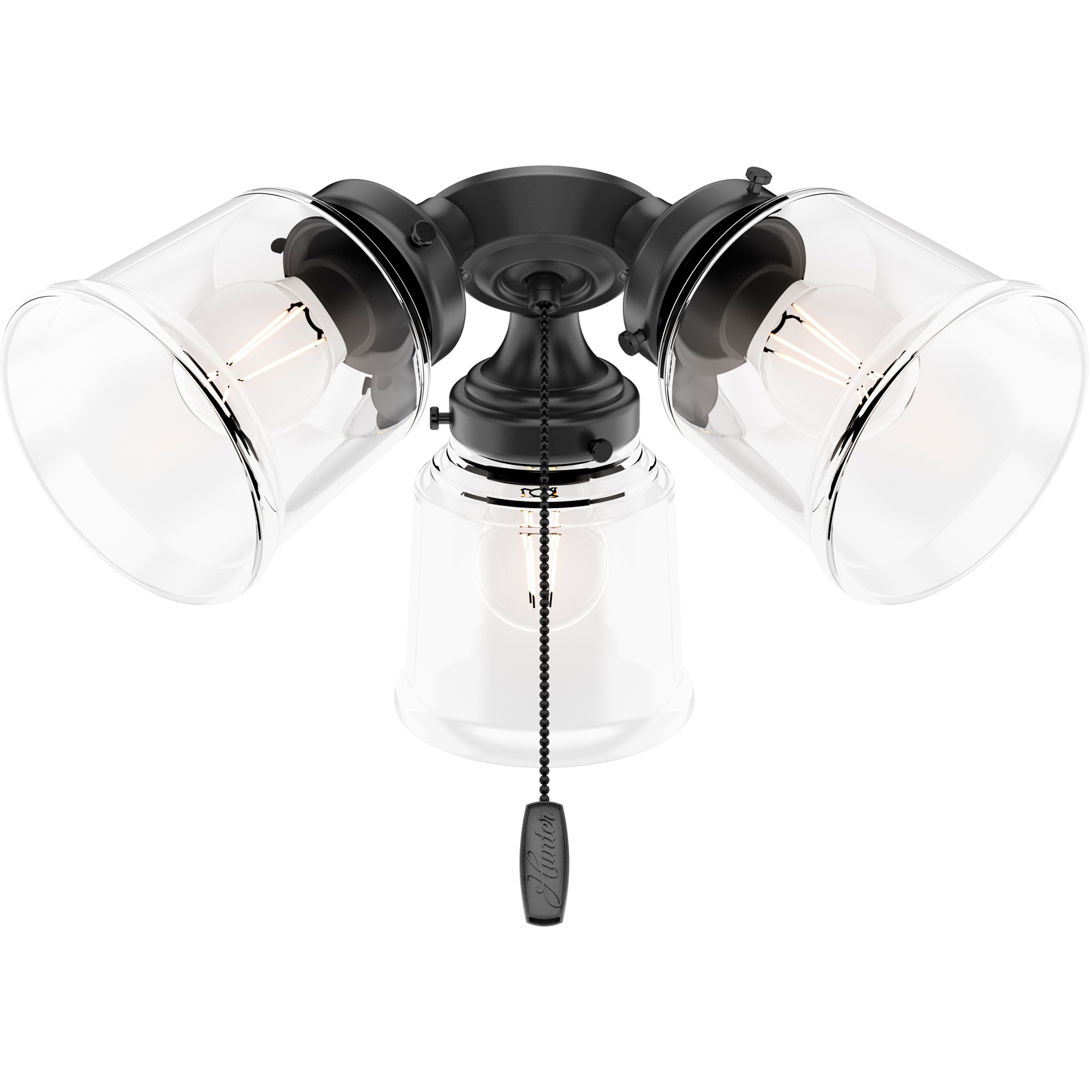 Samantha LED Matte Black Fan Light Kit