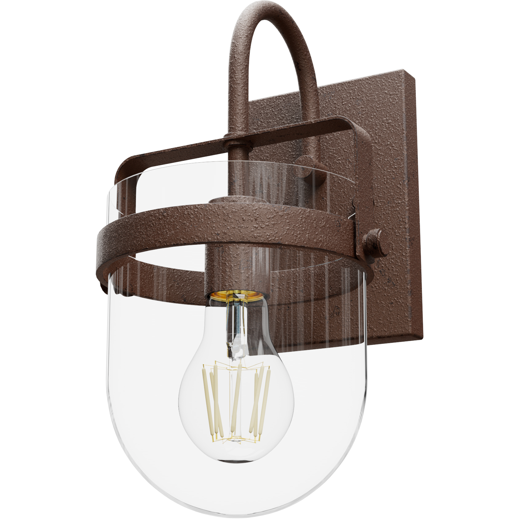 Karloff 1 Light 7.5 inch Textured Rust Wall Sconce Wall Light