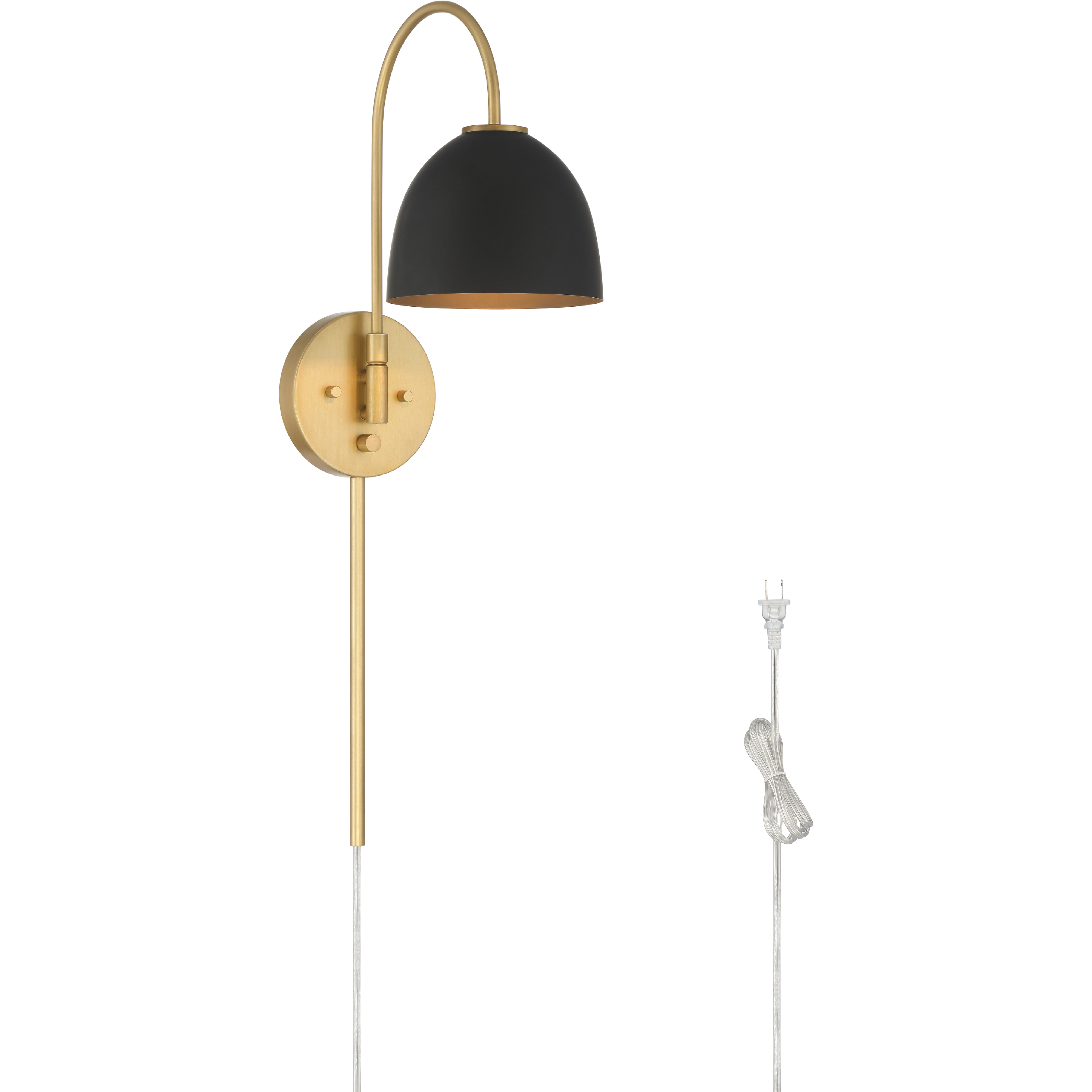 Erling 1 Light 6.75 inch Luxe Gold Pin Up Sconce Wall Light, Large