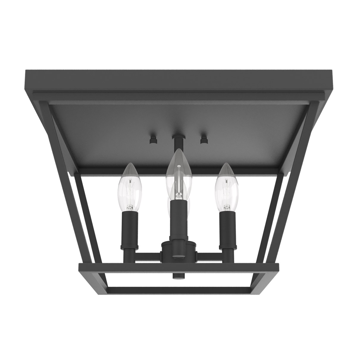 Laurel Ridge 4 Light 14 inch Natural Iron Flush Mount Ceiling Light