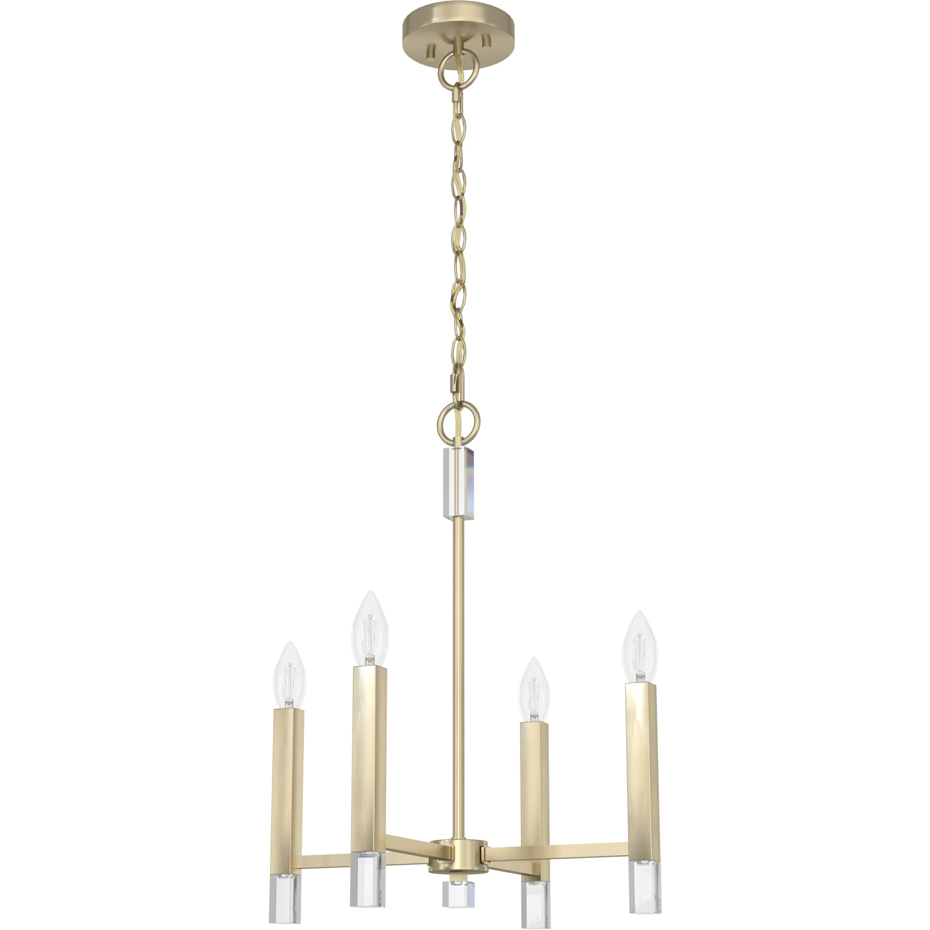 Sunjai 4 Light 17.25 inch Palm Gold Pendant Ceiling Light