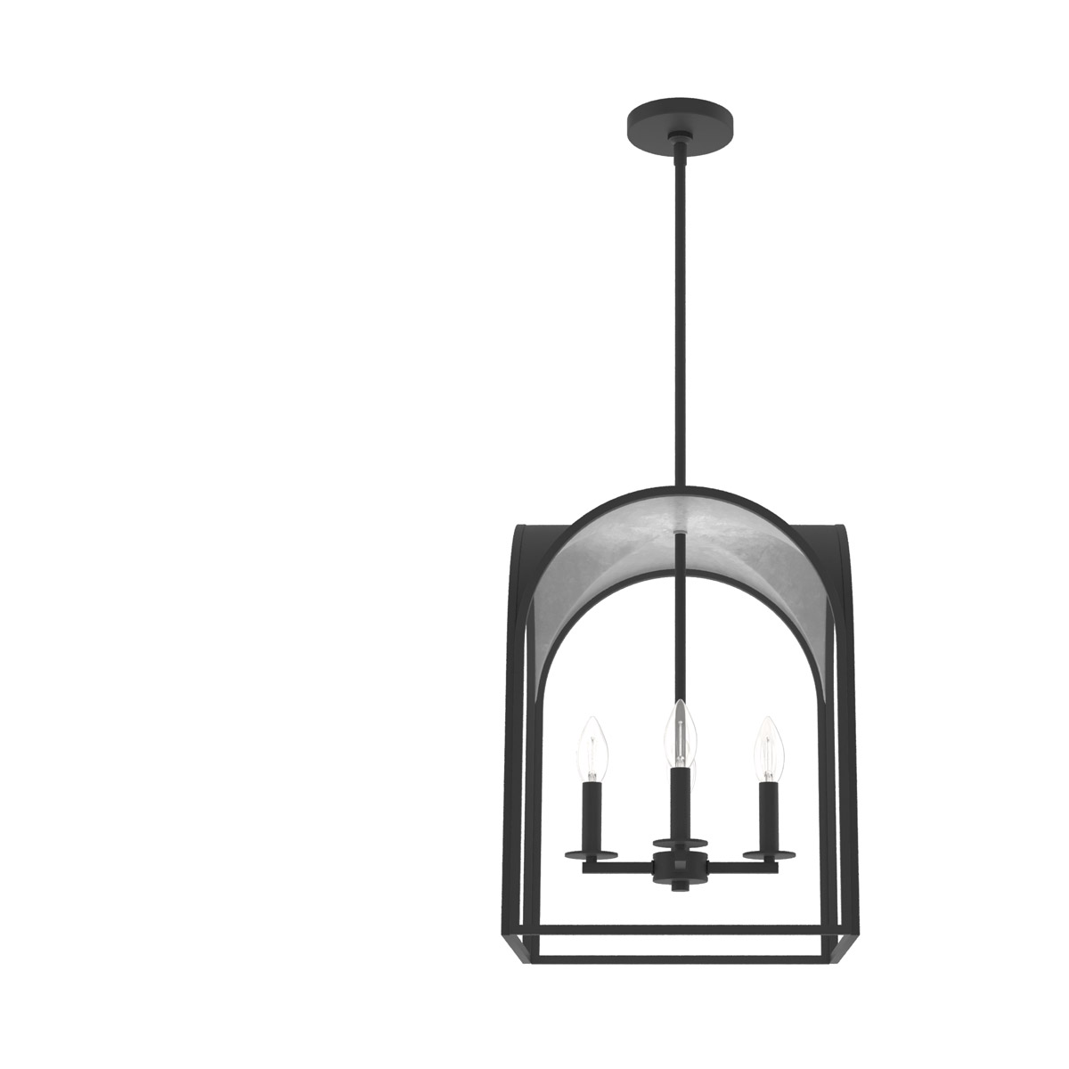 Dukestown 4 Light 15 inch Natural Iron Lantern Pendant Ceiling Light