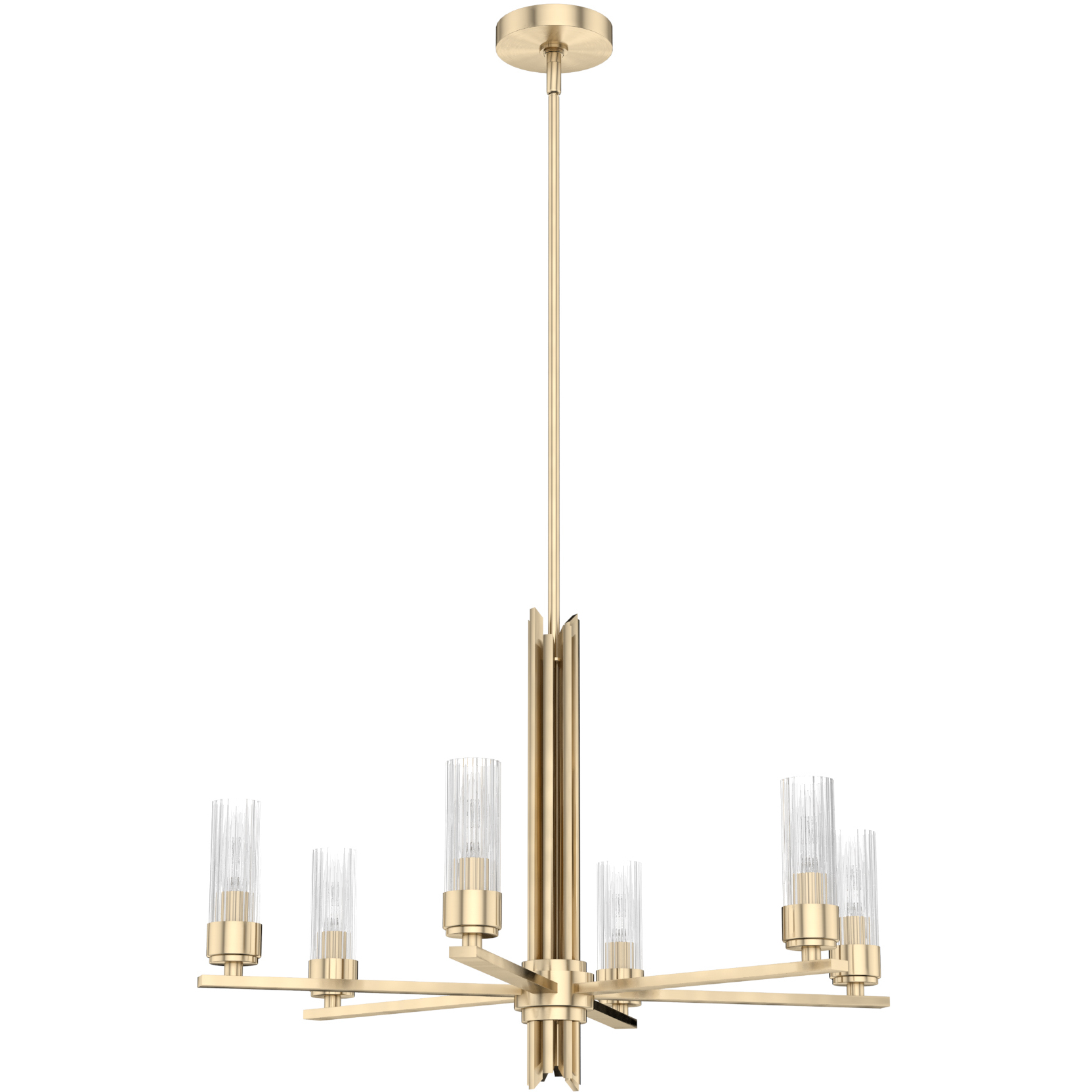 Gatz 6 Light 28 inch Alturas Gold Chandelier Ceiling Light