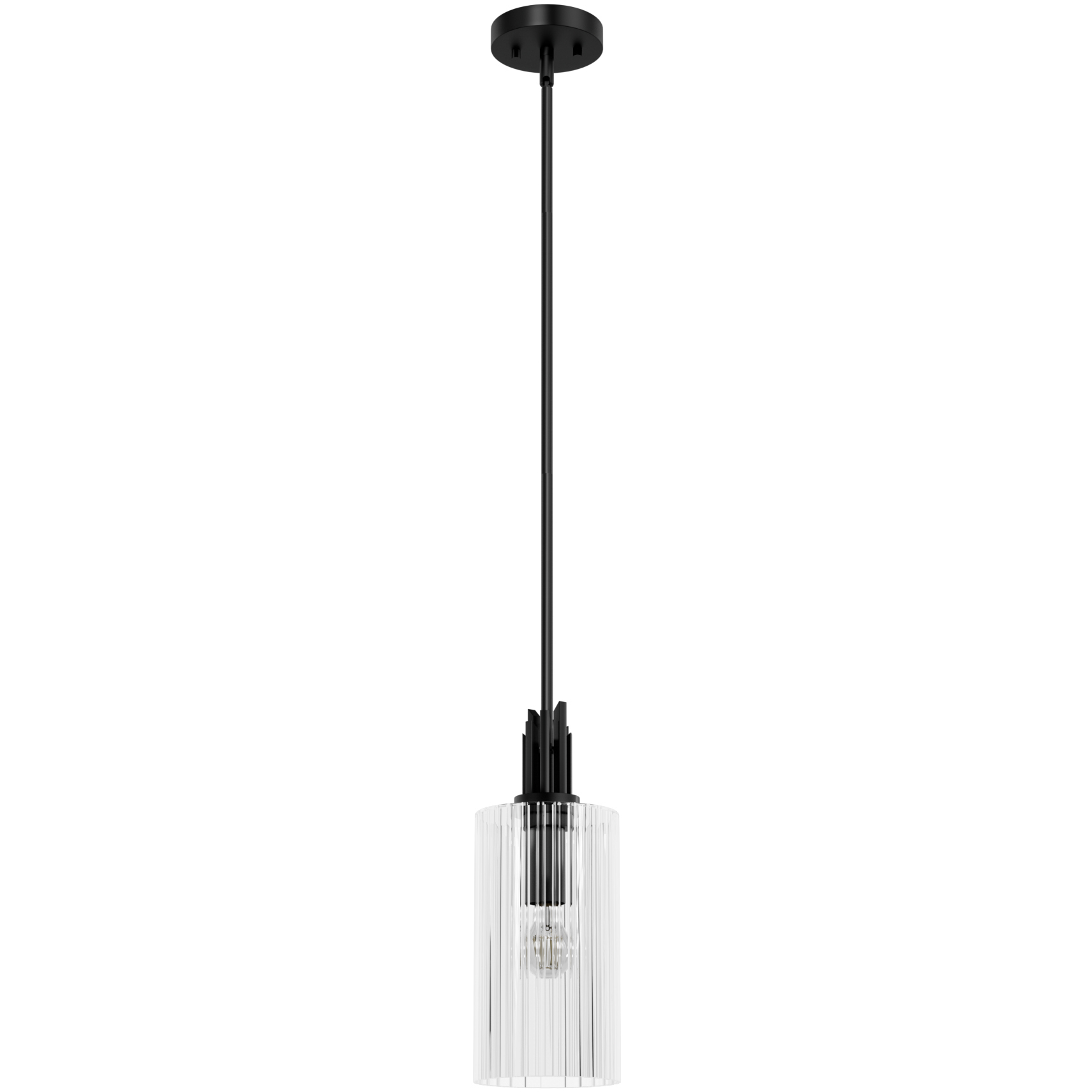 Gatz 1 Light 6 inch Matte Black Mini Pendant Ceiling Light