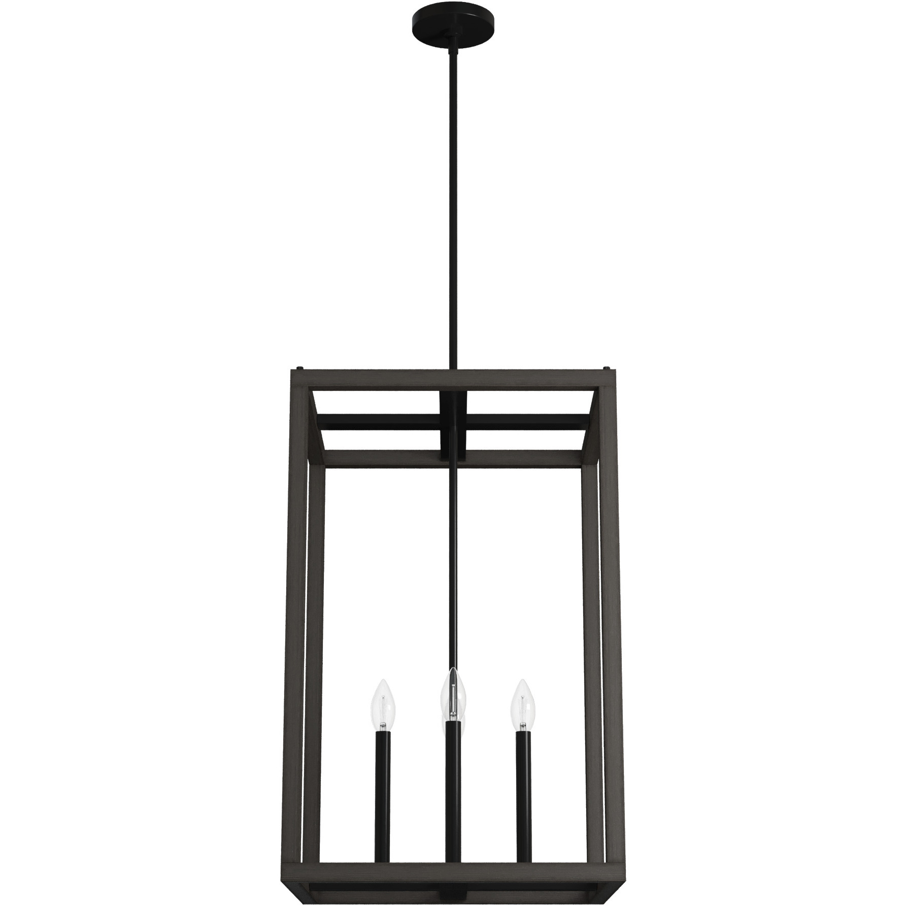Squire Manor 4 Light 18.25 inch Matte Black Pendant Ceiling Light