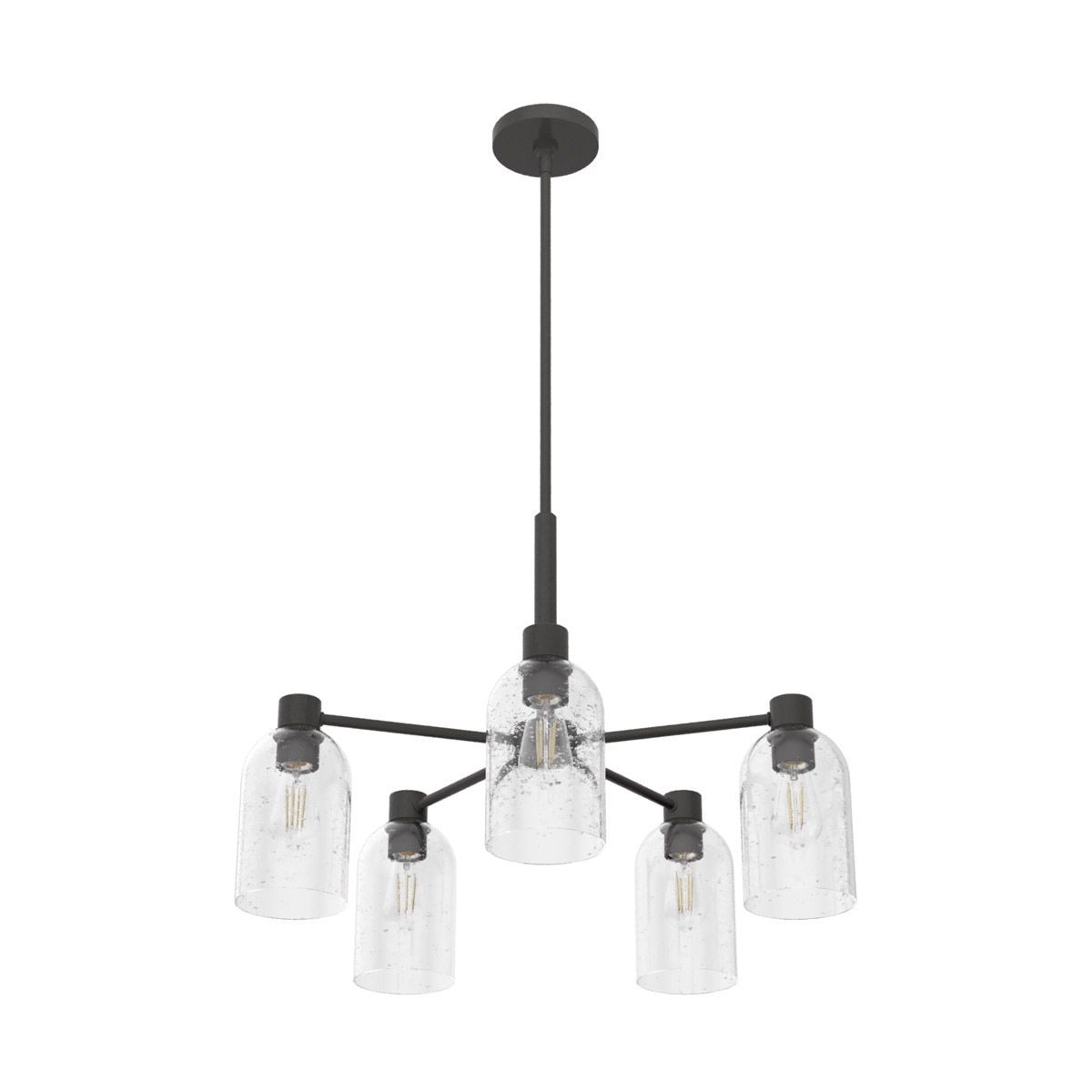 Lochemeade 5 Light 26 inch Noble Bronze Chandelier Ceiling Light